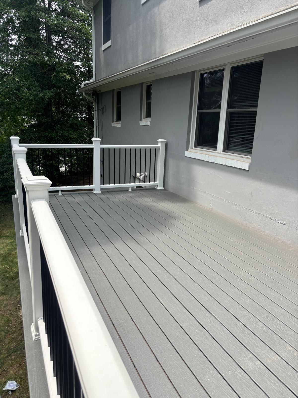Custom deck project in New Jersey